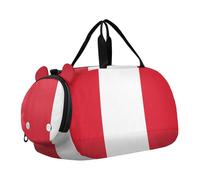 Sac de sport mignon pour enfants avec compartiment à chaussures léger pour le w nd, la danse de nuit, pour les voyages, le sport, le fitness et l'entraînement, Drapeau national du Pérou, one size