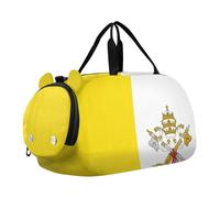 Sac de sport multifonction pour enfants avec compartiment à chaussures pour voyage, sport, w nd, Drapeau de la Cité du Vatican, TAILLE UNIQUE, Moderne/ajusté.