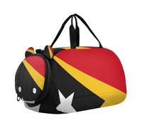 Sac de sport multifonction pour enfants avec compartiment à chaussures pour voyage, sport, w nd, Drapeau national du Timor-Leste, one size, Moderne/ajusté