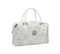 Sac de sport multifonction résistant à l'eau de grande capacité avec compartiment humide et sec pour le sport, le fitness, les courts voyages, sac de gym organisé pour les courts séjours, beige