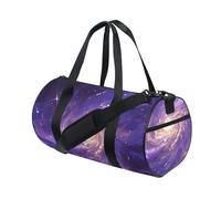 Sac de sport multifonction violet doré mystérieux galaxie