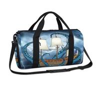 Sac de sport Octopus Ocean Octopus Ship Sac de w nd Sac fourre-tout décontracté Sac fourre-tout Voyage Gym Bagage Sac de sport pour enfants Filles Garçons Femmes Hommes