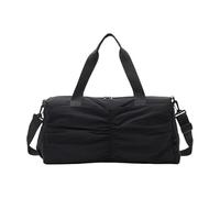 Sac de sport Oxford imperméable avec compartiments secs et humides séparés pour le rangement de l'équipement de sport de voyage Bagage à main Sac de sport respirant pour hommes et femmes, Noir , Mass