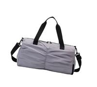 Sac de sport Oxford imperméable avec compartiments secs et humides séparés pour le rangement de l'équipement de sport de voyage Bagage à main Sac de sport respirant pour hommes et femmes, gris, Mass