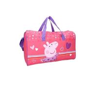 Sac de sport Peppa Pig enfant rose - 24 x 40 x 19 cm, bandoulière réglable, 100% polyester