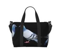 Sac de sport pigeon pour voyage - Sacs de voyage Oxford légers pour articles personnels pour femmes, sacs de sport idéaux pour homme, Noir , Taille unique