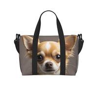 Sac de sport Pitbull Dogs - Sac de voyage pour homme et femme - Sac de voyage avec compartiment à chaussures, Chihuahua mignon, Taille unique, Sac de voyage