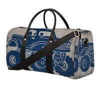 Sac de sport pliable bleu pour véhicule tout-terrain avec bretelles