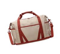 Sac de sport pliable de voyage, sac de week-end, sac de voyage, sac de week-end, sac de nuit imperméable pour le yoga à l'épaule, beige, Beauté de masse