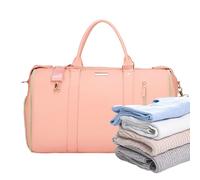 Sac de sport pliable pour voyage, sac de sport imperméable de grande capacité, léger et pliable, sac de sport pour camping, plage, natation et aventures en plein air, 53 x 33 cm, Rose, Refer to