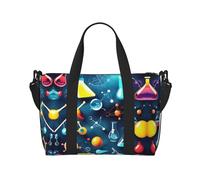 Sac de sport polyvalent avec impression scientifique abstraite, chimie, compagnon pour vos voyages et vos routines de fitness, noir, taille unique, Noir , Taille unique