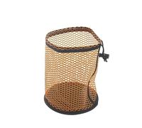 Sac de Sport Portable en Filet, Pochette multifonctionnelle Nylon avec Cordon Serrage, idéal for Le Golf (Peut contenir 12/25/50 balles) pour Sport Balles(Orange-M)