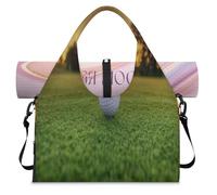 Sac de sport pour balle de golf pour homme et femme - Sac de week-end de golf avec compartiment à chaussures - Sac fourre-tout à bandoulière pour yoga, gym, voyage, couleur, L, Organiseur de sac