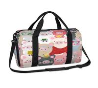 Sac de sport pour bébé cochon mignon sac de week-end décontracté fourre-tout voyage gym bagage pour enfants filles garçons femmes hommes
