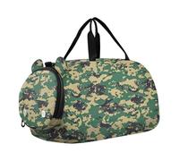 Sac de sport pour enfants avec compartiment à chaussures de grande capacité pour voyage, natation, danse, ballet bolso para gym mujer, Camouflage militaire, bleu sarcelle, Moderne