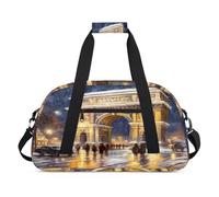 Sac de sport pour enfants, filles, garçons, femmes, hommes, 24 L, sac fourre-tout, voyage, gym, danse, aquarelle France Arc de Triomphe, couleur, (24L) UK, Organiseur de sac