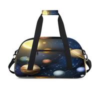 Sac de sport pour enfants, filles, garçons, femmes, hommes, 24 L, sac fourre-tout, voyage, gym, danse, planète cosmique galaxie, couleur, (24L) UK, Organiseur de sac