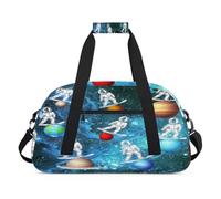Sac de sport pour enfants, filles, garçons, femmes, hommes, 24 L, sac fourre-tout, voyage, gym, danse, planète galaxie, astronaute drôle, couleur, (24L) UK, Organiseur de sac