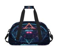 Sac de sport pour enfants, filles, garçons, femmes, hommes, 24 L, week-end, sac fourre-tout, voyage, gym, danse, signe magique mystérieux, couleur, (24L) UK, Organiseur de sac