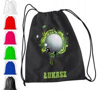 Sac De Sport Pour Enfants - Golf + Nom ! Jeu Tournoi Bâton