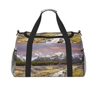 Sac de sport pour femme avec imprimé montagne pittoresque, sac de voyage pour homme, petit et moyen sac de week-end pour femme, sac de sport