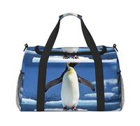 Sac de sport pour femme avec imprimé pingouin mignon - Sac de voyage pour homme, petit et moyen sac de week-end pour femme, sac de sport