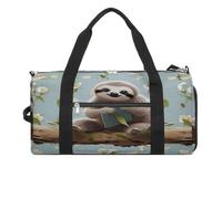 Sac de sport pour femme et homme avec compartiment à chaussures - Imperméable - Sac de voyage - Sac de sport pour le sport, la gym, le yoga, Jolis paresseux, Taille unique