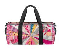 Sac de sport pour femme et homme, sac de sport pour homme, sac de sport pour femme, sac de week-end, motif espoir rose vintage