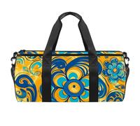 Sac de sport pour femme et homme, sac de sport, sac de sport, sac à main pour yoga, gym, plantes grasses ethniques de dessin animé, Motif 661, 45x23x23cm(17.7x9x9in)