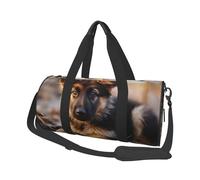 Sac de sport pour femme et homme - Sac de voyage fourre-tout en toile pour voyage, natation, fitness, entraînement, sport, noir, taille unique, Noir , Taille unique