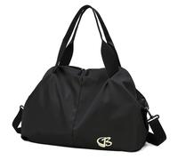 Sac de sport pour femme, sac de sport avec poche humide, sac de sport, sac de voyage résistant à l'eau, sacs de week-end doux, sac de gym pour femme, Noir , Vintage