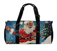 Sac de sport pour femme, sac de sport pour homme, sac de sport pour femme, sac à main pour yoga, sport, gym, joyeux Noël Père Noël, Motif 2167, 45x23x23cm(17.7x9x9in)
