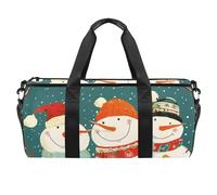 Sac de sport pour femme, sac de sport, sac de voyage, sac de yoga, sac de sport pour entraînement, Père Noël joyeux Noël, Motif 2177, 45x23x23cm(17.7x9x9in)