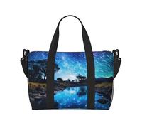 Sac de sport pour femme, sac de week-end, sac pour articles personnels, sac à bandoulière pour femme et homme, noir, One Size