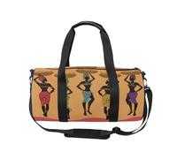 Sac de sport pour femmes et hommes - Sac de sport pour femme africaine - Sac de gymnastique et de danse - Sac de week-end - Sac fourre-tout pour entraînement physique, hôpital, multicolore, Sac de