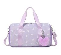 Sac de sport pour fille, Nœud violet, Sac de danse pour filles