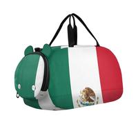 Sac de sport pour garçon avec compartiment à chaussures Motif drapeau national du Mexique