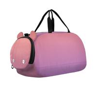 Sac de sport pour garçons avec drapeau du monde pour le week-end, sac de voyage pour enfants, Dégradé rose violet ombré, Classique