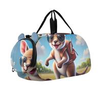 Sac de sport pour garçons et filles - Sac de voyage fourre-tout de danse - Motif chat romantique - Titanic Love, Kangourou de randonnée mignon en plein air, Classique