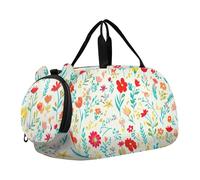 Sac de sport pour garçons - Motif koalas mignons - Cadeau de Noël - Vert - Pour le week-end - Sac de voyage pour enfants, Petites vignes colorées, Classique