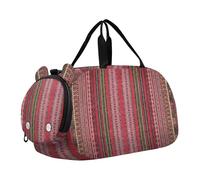 Sac de sport pour garçons pour la nuit et le week-end, sac de voyage abstrait Utopia, sac de sport pour filles, Zone Ethnique Rouge, Classique