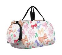 Sac de sport pour garçons pour la nuit et le week-end, sac de voyage abstrait Utopia, sac de sport pour filles, Nœud coloré mignon Mew, Classique
