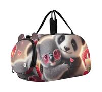 Sac de sport pour garçons pour la nuit et le week-end, sac de voyage pour filles, sac fourre-tout de danse, sac de sport mignon chaton rose tutu, Adorable panda Koala Love Vibes, Classique
