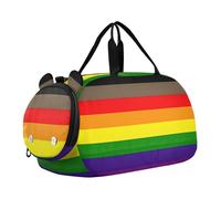Sac de sport pour garçons, sac de sport non binaire avec drapeau communautaire, symbole LGBT, sac de voyage avec bandoulière, Philadelphia Pride Flag LGBT Community Flat, Classique