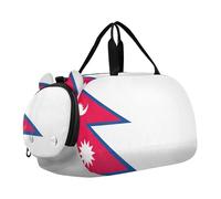 Sac de sport pour garçons - Sac de voyage pour enfant - Bleu lavande dégradé, Drapeau du Népal Jour de l'Indépendance, Classique