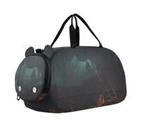 Sac de sport pour garçons Weekender Overnight Bierstadt Albert Rocky Mountain Sheep Ovis Montana Sac de voyage avec compartiment à chaussures, Paysage montagneux Albert Bierstadt, Classique