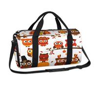 Sac de sport pour Halloween, motif chouette, sac de sport, sac fourre-tout décontracté, sac fourre-tout pour enfants, filles, garçons, femmes, hommes