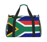 Sac de sport pour homme et femme avec compartiment à chaussures, Drapeau Afrique du Sud., Taille unique, Sac de voyage