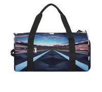 Sac de sport pour homme et femme avec compartiment à chaussures et poche humide, glaçons pêche pour voyage, sport, fitness, entraînement, Circuit de course., Taille unique, Sac de voyage