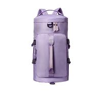 Sac de sport pour homme et femme avec compartiment à chaussures et poche pour yoga, voyage, natation, camping, filet de voiture, support de sac à main entre les sièges, violet, Taille unique